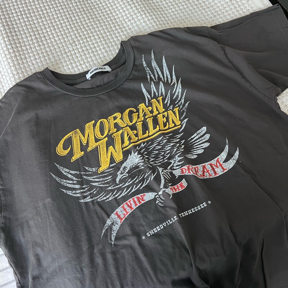 Daydreamer Black Tee with Yellow and White Graphic